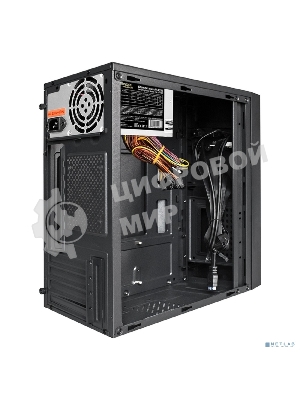 Компьютерный корпус Minitower ExeGate EX291272RUS BAA-109U2-AAA350 (mATX, AAA350 8см, 2*USB+2*USB 3.0, аудио, черный)