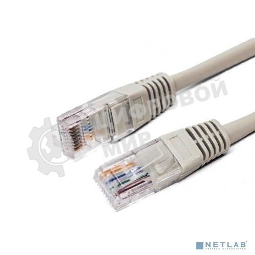 Кабель патч-корд, Filum FL-U5-2M U/UTP 5e cat. 2м, 26AWG(7x0.16 мм), омедненный алюминий (CCA), PVC, серый