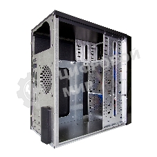 Компьютерный корпус Minitower ExeGate MA-371X Black, mATX (UN350, 120мм) 2хUSB+2хUSB 3.0, Audio