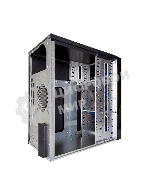 Компьютерный корпус Minitower ExeGate MA-371X Black, mATX (UN350, 120мм) 2хUSB+2хUSB 3.0, Audio