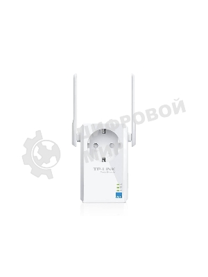 Сетевой адаптер TP-Link SOHO TL-WA860RE 300Mbps Wireless N Wall Plugged Range Extender with AC Passthrough, QCA(Atheros), 2T2R, 2.4GHz, 802.11b/g/n, 1 10/100Mbps LAN port, Range Extender button, Range Extender mode, suppo поставляется без кабеля RJ-45
