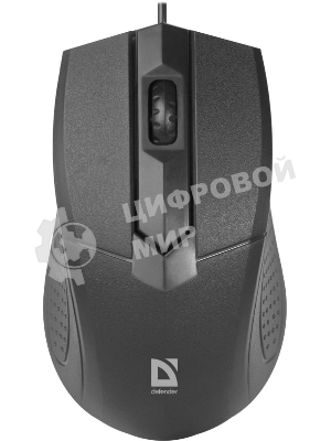 Мышь проводная Defender Optimum MB-270 черный, 1000 dpi, USB, кнопки - 3