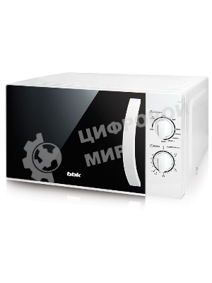 Микроволновая печь BBK 20MWG-738M/W белый, 20 л, 700 Вт, переключатели - поворотный механизм