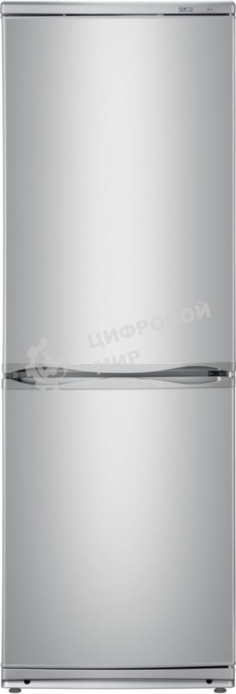 Холодильник Atlant XM-4012-080 серебристый двухкамерный 201/101л морозилка снизу