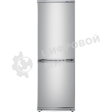 Холодильник Atlant XM-4012-080 серебристый двухкамерный 201/101л морозилка снизу