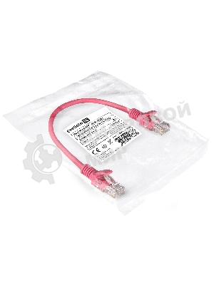Патч-корд ExeGate EX286372RUS UTP-RJ45-RJ45-5e-0,3M-LSZH-RD, UTP, cat.5e, LSZH, 0.3м, красный