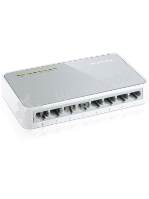Коммутатор TP-Link SOHO TL-SF1008D Коммутатор 8-port 10/100M mini Desktop Switch, 8 10/100M RJ45 ports, Plastic case
