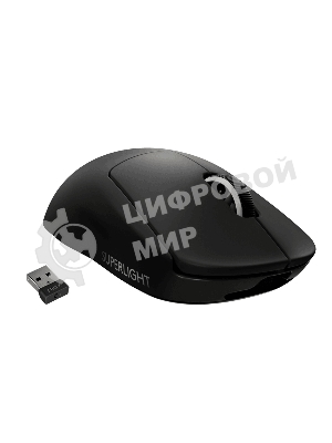 Мышь беспроводная Logitech G PRO X SUPERLIGHT черный, 25600 dpi, радиоканал, USB, кнопки - 5