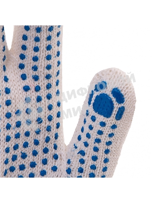 Перчатки трикотажные, с ПВХ точкой, 10 класс Россия