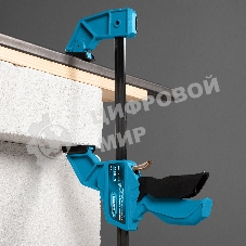 Струбцина Gross 20702 реечная быстрозаж. пистолет. пошаг.механизм пл. корпус 300мм