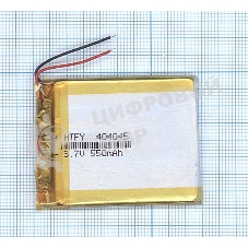 Аккумулятор Li-Pol (батарея) 4x40x45мм 2pin 3.7V/550mAh