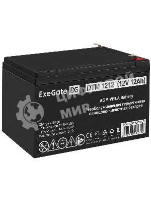 Батарея для ИБП ExeGate DTM 1212 (12V 12Ah 1251W), клеммы F2