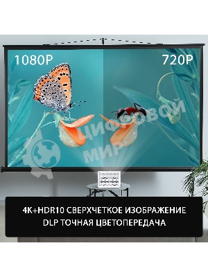 Проектор Cactus CS-PRU.03WT.WUXGA-A DLP 6500Lm (1920x1080) 2000:1 ресурс лампы:30000часов 1xUSB typeA 1xHDMI 1.5кг