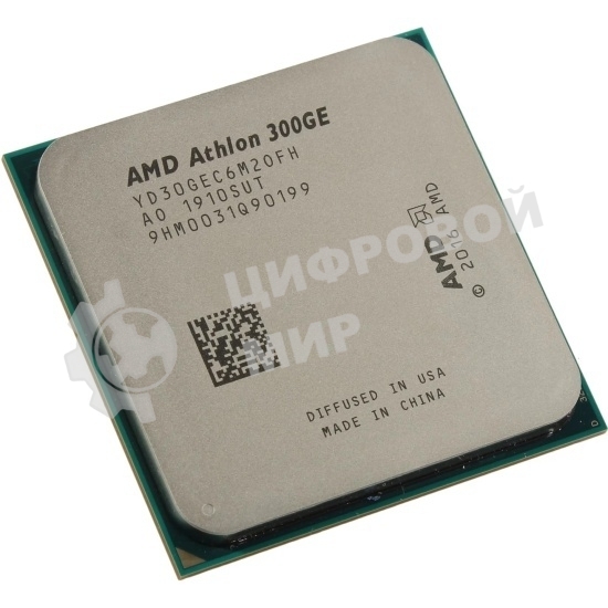 Процессор AMD Athlon 300GE 2C/4T (3.4GHz,5MB,35W,AM4) tray, with Radeon Vega Graphics