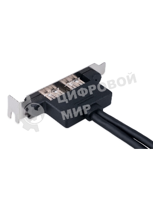 Планка USB 3.0 на заднюю панель низкопрофильная Cablexpert CC-USB3-RECEPTACLE-LP, 2 порта USB