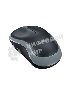 Мышь беспроводная Logitech M185 серый/черный, 1000 dpi, радиоканал, USB, кнопки - 3