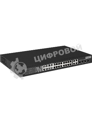 Коммутатор Osnovo SW-62422(400W) 26x100Mb 24PoE+ 400W неуправляемый