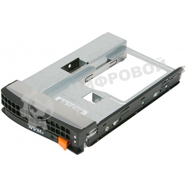 Корзина Supermicro MCP-220-00138-0B Tool-less NVMe Black gen-5 3.5-to-2.5 drive tray, Orange tab
