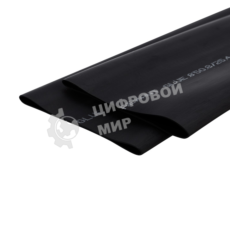 Термоусаживаемая трубка Rexant двухстенная клеевая 50,8/25,4 мм черная (уп. 2 шт. по 1 м.)