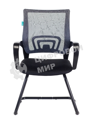 Кресло Бюрократ CH-695N-AV/DG/TW-11 серый/черный, экокожа, 120 кг, механизм качания