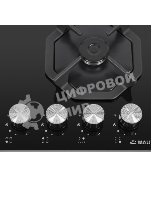 Газовая варочная панель Maunfeld EGHG.64.23CB/G, 4 конфорки, закаленное стекло, черный