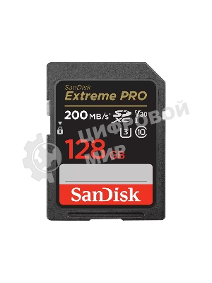 Флеш карта SanDisk Extreme PRO 128Gb SDXC Memory Card 200MB/s