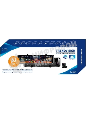 Видеорегистратор TrendVision MR-1100 черный 2Mpix 2160x3840 2160p 150гр. GPS SA 223