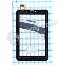 Сенсорное стекло (тачскрин) для Irbis TZ752, черное с рамкой