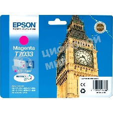 Картридж струйный Epson C13T70334010 пурпурный (800 стр.) для WorkForce WP-4015DN WP-4015, WP-4025DW WP-4025, WP-4095DN WP-4095, WP-4515DN WP-4515, WP-4525DNF WP-4525, WP-4535DWF WP-4535, WP-4595DNF WP-4595