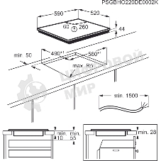 Индукционная варочная панель Electrolux EIS67453, : черный, индивидуальный слайдер для каждой зоны нагрева, 3-хступенчатая индикация остаточного тепла,акустический сигнал (вкл/выкл), Функция 