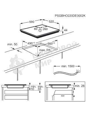 Индукционная варочная панель Electrolux EIS67453, : черный, индивидуальный слайдер для каждой зоны нагрева, 3-хступенчатая индикация остаточного тепла,акустический сигнал (вкл/выкл), Функция 