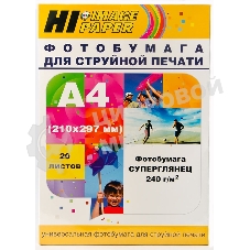 Бумага Hi-Black A2122/PH240-A4-20 суперглянец односторонняя (Hi-image paper) A4, 240 г/м, 20 л.