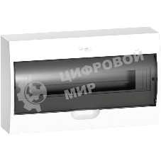 Бокс ОП EASY9 навесн. с прозрачной дверью 1ряд 18мод. SchE