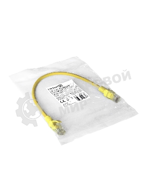 Патч-корд ExeGate EX286374RUS UTP-RJ45-RJ45-5e-0,3M-LSZH-YL, UTP, cat.5e, LSZH, 0.3м, желтый