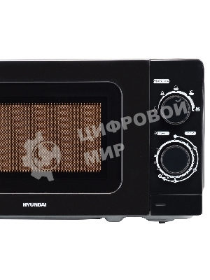 Микроволновая печь Hyundai HYM-M2065 черный 20 л, 700 Вт, поворотный механизм