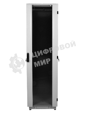 Шкаф телекоммуникационный напольный 33U (600x800) дверь стекло, черный (ШТК-М-33.6.8-1ААА-9005)