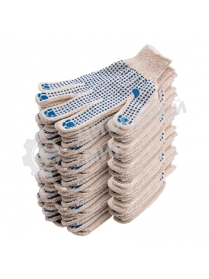 Перчатки трикотажные, с ПВХ точкой, 10 класс Россия