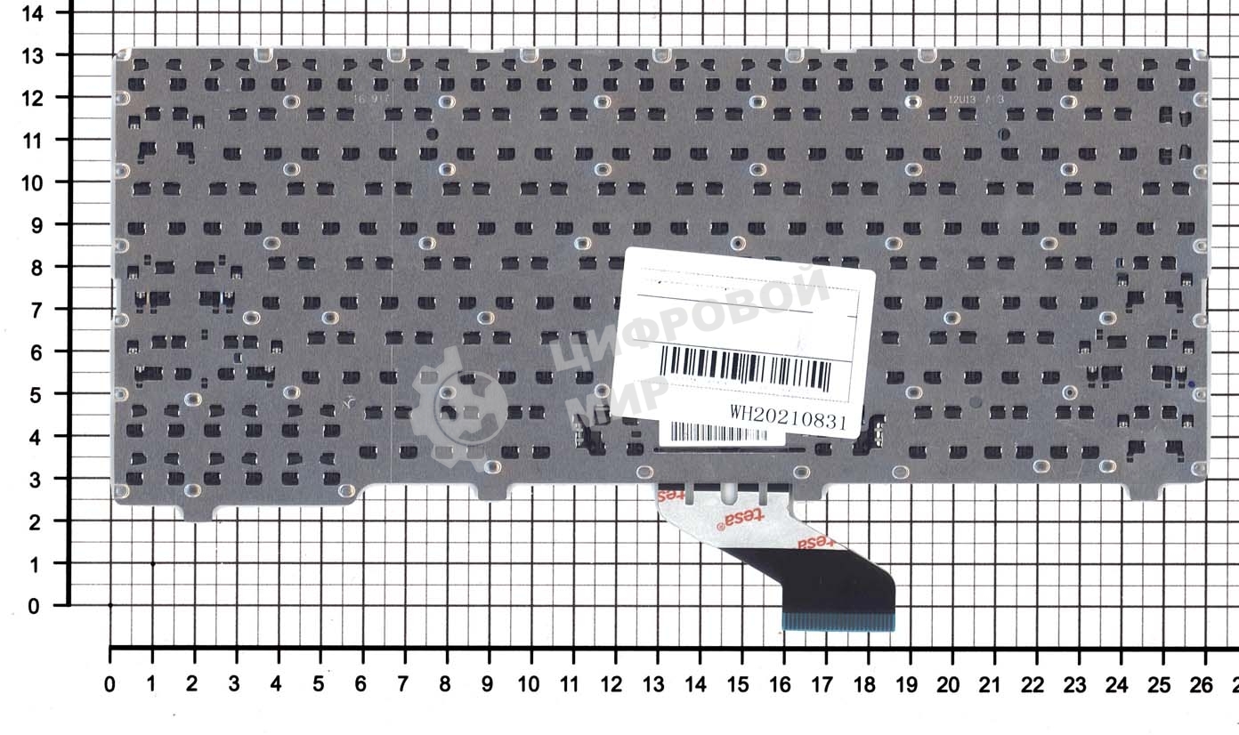 Клавиатура для ноутбука Lenovo Ideapad 110S-11 черная без рамки