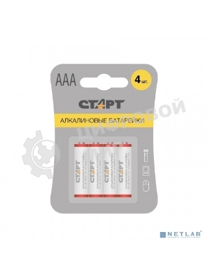 Батарейки СТАРТ LR03-BL4 40/720 (4 шт)