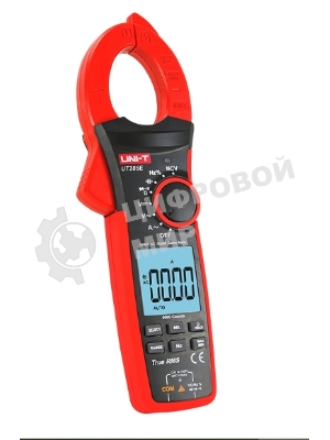 Токоизмерительные клещи UT205E Напряжение постоянного/переменного тока (1000 В); переменный ток (1000А); Сопротивление (60 МОм); Емкость (60 мФ); Частота (1 МГц)