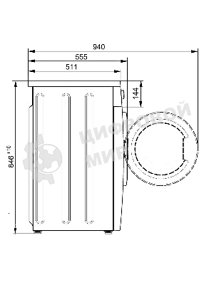 Стиральная машина Atlant СМА 70С107-000 белый, загрузка фронтальная 7 кг, 1000 об/мин., класс: А++
