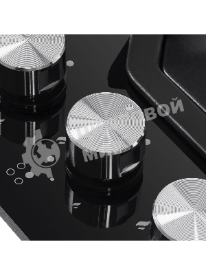 Газовая варочная панель Maunfeld EGHG.64.23CB/G, 4 конфорки, закаленное стекло, черный