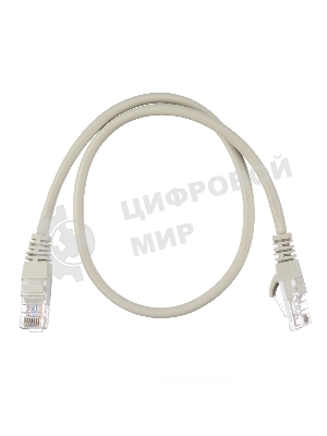 Кабель GoPower PATCH RJ-45(M)-RJ-45(M) 00-00029033 0.5M серый