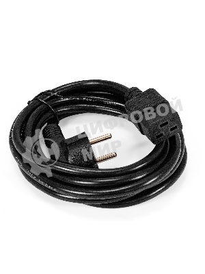 Кабель питания ExeGate Special PC19-3S (Евровилка Schuko->C19, 3*1.5мм2, CCA, черный, 3м)