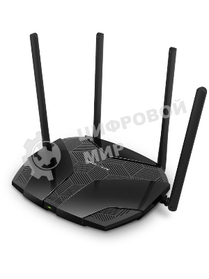 Роутер Mercusys MR70X AX1800 Dual-Band WiFi 6 Router, 574 Mbps at 2.4 GHz + 1201 Mbps at 5 GHz,4× Fixed External Antennas, 3× Gigabit LAN Ports, 1× Gigabit WAN Port, 1024-QAM, OFDMA, Router/Access Point Mode, MU-MIMO, WPA3, TWT, BSS Color