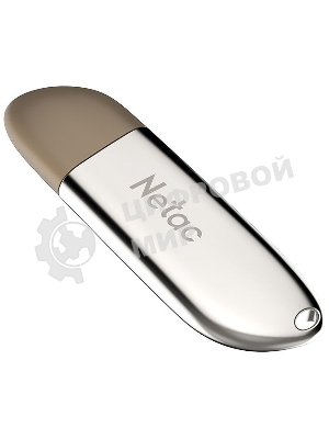 Флешка USB Netac U352 (NT03U352N-032G-20PN), 32Gb, USB 2.0, R/W 50/15, серебристый