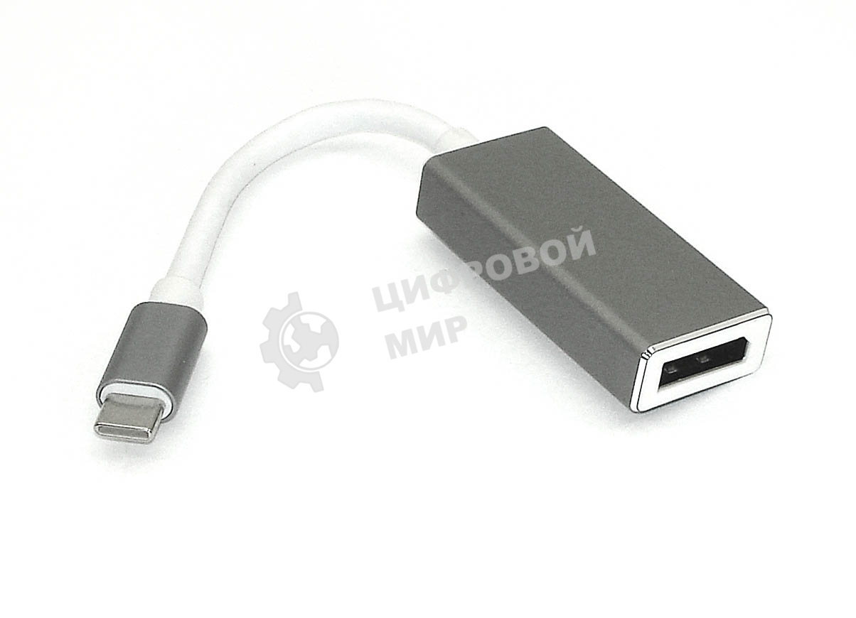 Адаптер Type-C на DisplayPort, серый