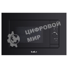 Встраиваемая микроволновая печь Evelux MW 253 B черный, 17 л, 700 Вт, поворотный механизм/сенсор