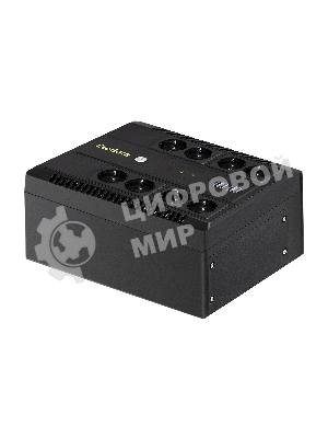 Источник бесперебойного питания ExeGate NEO NNB-600.LED.AVR.8SH.CH 600VA/360W, LED, AVR, 8*Schuko, 4*USB-порта для зарядки, черный