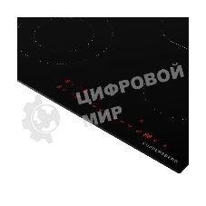 Варочная панель Kuppersberg ECS 624 Варочная панель Kuppersberg, электрическая, High-Tech, 60 см, пауза, таймер, блокировка панели управления, автоматическое отключение, 9 уровней мощности, прямые края, индикация остаточного тепла, сенсорное управление, черный